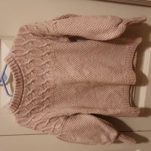 Janie and Jack pink sweater, EUC